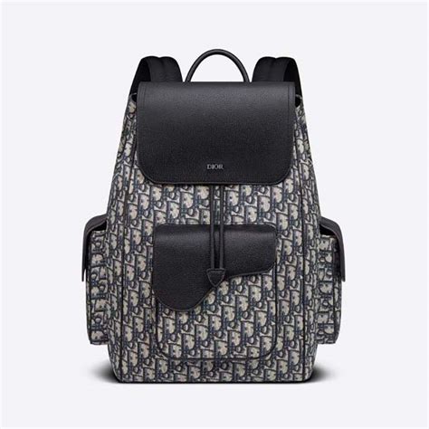 dior black leather backpack|christian dior backpack price.